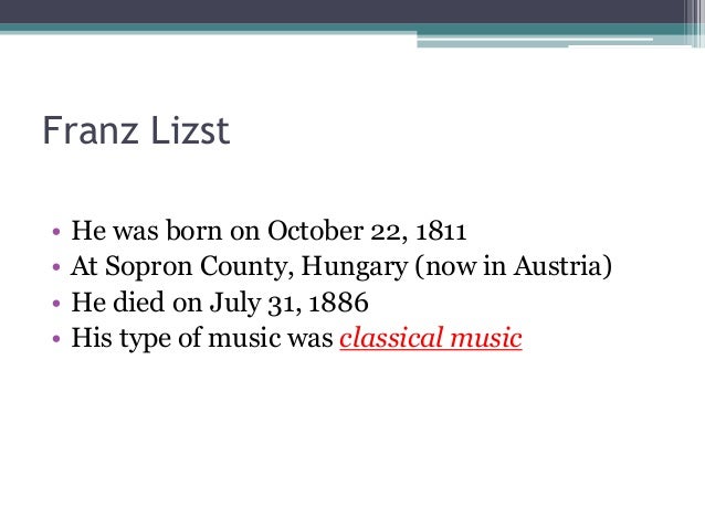 franz lizt