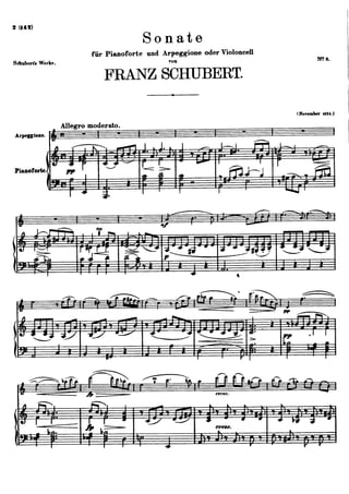Franz schubert   arpeggione (ou violoncelle) sonata (d821)