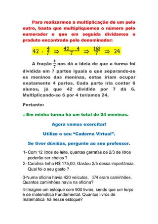 Fração de um número aula26