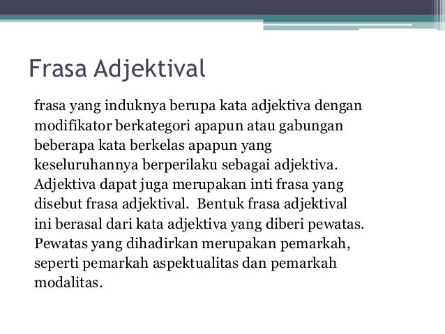 Pengertian dan Jenis Frasa
