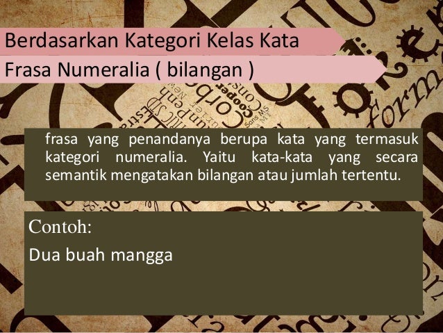 Frasa dan kata majemuk