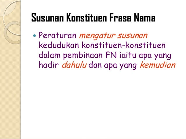 Frasa nama Frasa nama