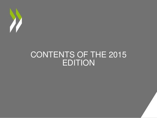 CONTENTS OF THE 2015
EDITION
 