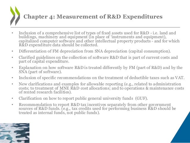 Chapter 5: Measurement of R&D Personnel:
Persons employed and External contributors
FM2015 R&D personnel in a statistical...