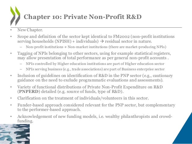 Chapter 11: Measurement of R&D Globalisation
• New chapter: the manual now explicitly recognises the concept of R&D
global...