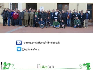 @epietrafesa
emma.pietrafesa@libreitalia.it
 