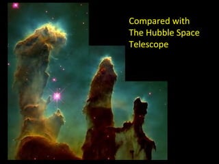 Compared with
The Hubble Space
Telescope