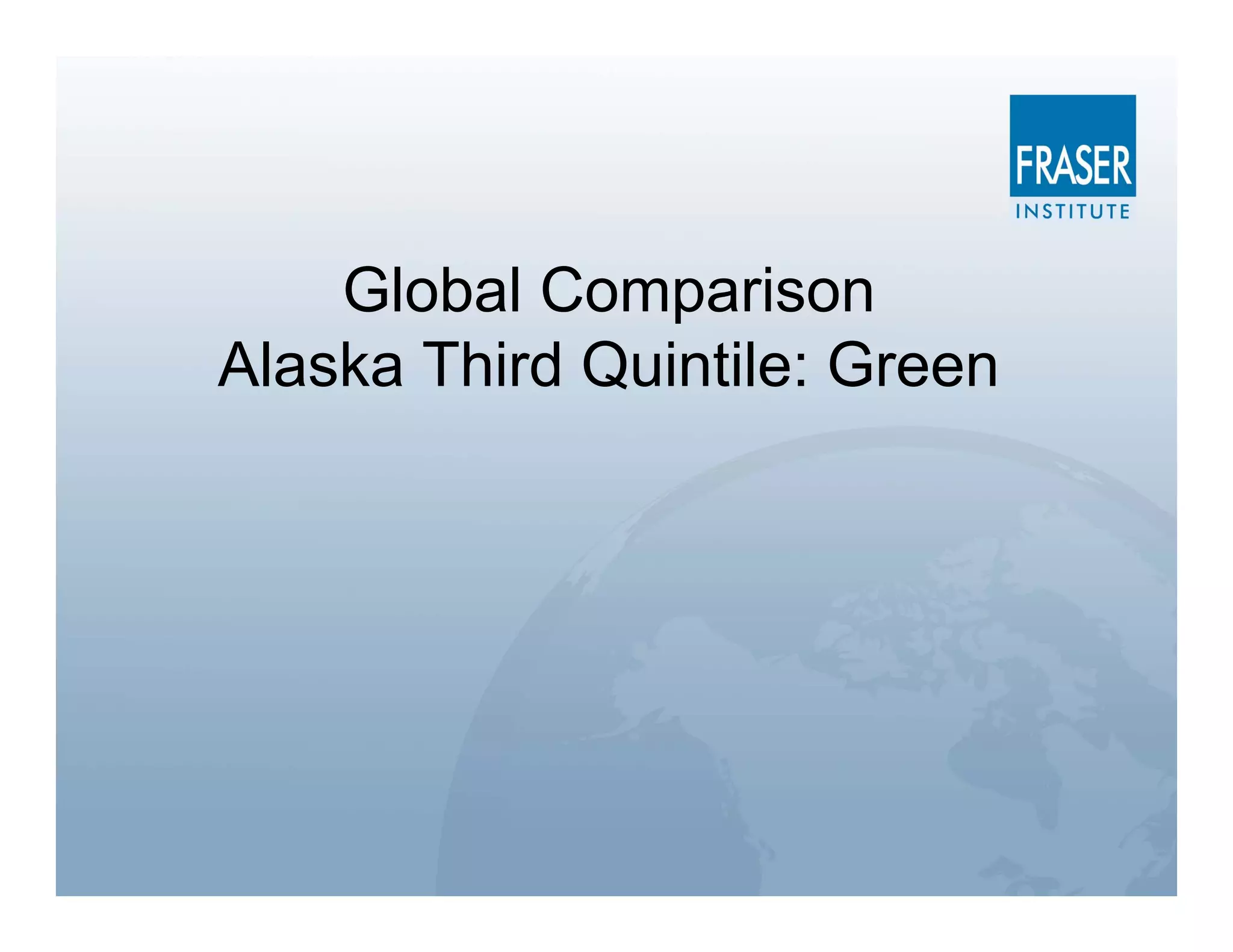 Global Comparison
Alaska Third Quintile: Green
 