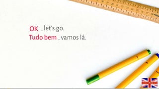 Frases básicas em inglês.