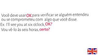 Frases básicas em inglês.