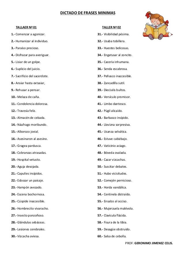 Frases minimas Frases minimas