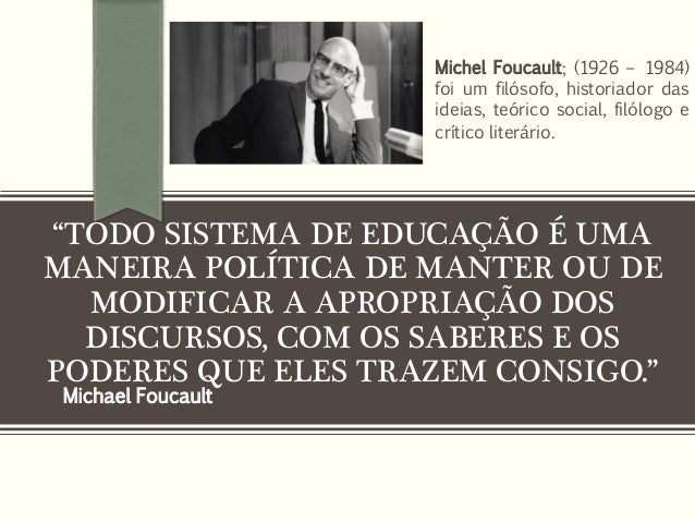 Michel Foucault Como Usar Na Redação Do Enem Confira