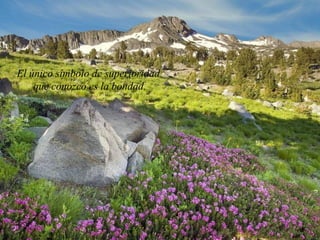 El único símbolo de superioridad
    que conozco es la bondad.
 