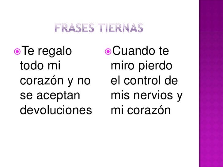 Frases tiernas