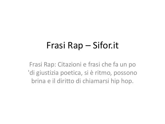 Rap E Hip Hop Frasi Dai Social Network