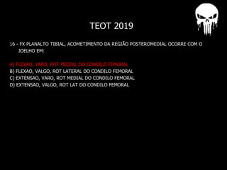 Tibia Rot Fratura do Planalto Tibial- Ortopedia e Traumatologia | PDF