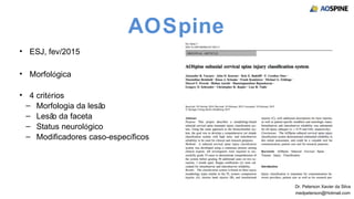 Aospine Score Fratura Cervical Subaxial | PPT