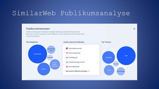 SimilarWeb Publikumsanalyse
 