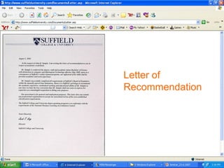 School Information Presentation 17
Letter of
Recommendation
 