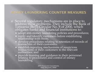 FRAUD, MONEY LAUNDERING AND FORENSIC AUDIT