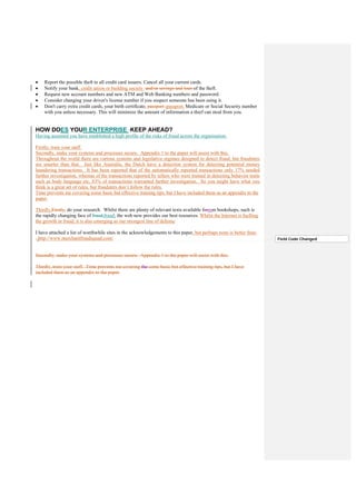 Fraud   An International Perspective