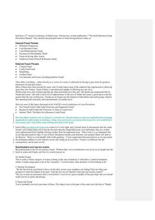 Fraud   An International Perspective