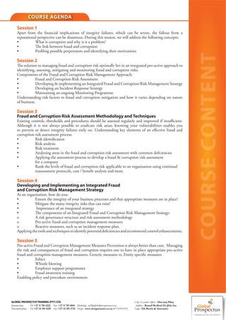 Fraud and Corruption Risk Management 2012 | PDF