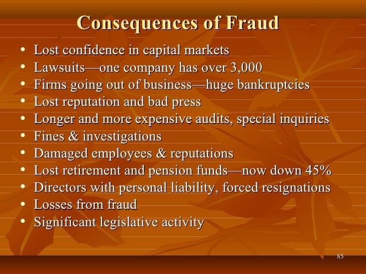 How Fraud And Corruption Affects The Offenders Career Fraud & corruption