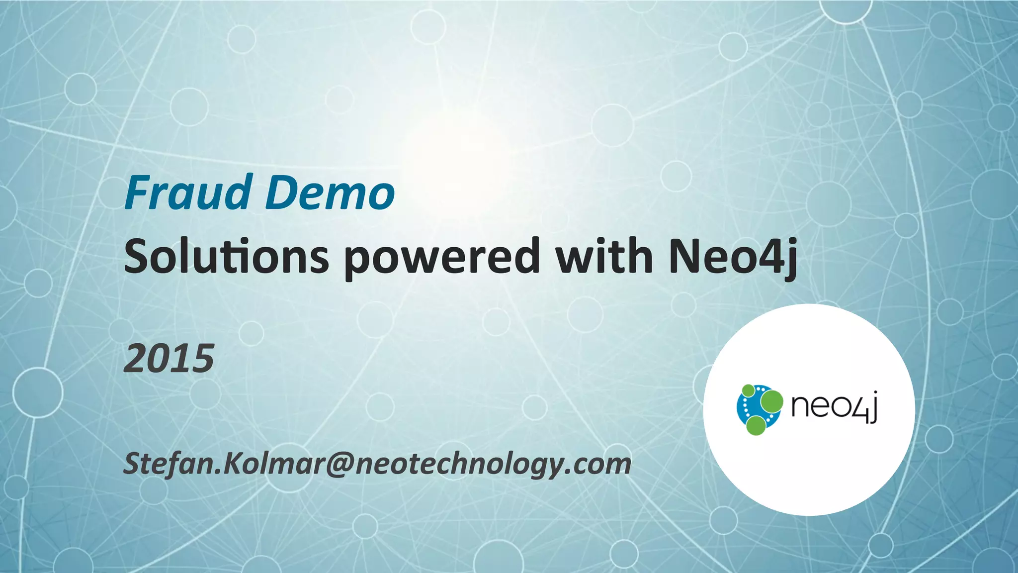 Fraud Detection with Neo4j | PDF | Databases | Computer Software and ...