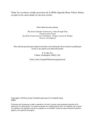 Todas las escrituras citadas provienen de la Biblia Sagrada Reina Valera Gómez
excepto en los casos donde se cita otra ver...