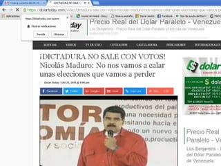 El Oficialismo para el 2017 aprendió una lección muy
importante ! Limpiamente no ganáremos elecciones en
Venezuela!, lo ratifioc Maduro en cadena nacional en
reiteradas ocasiones.
La MUD no aprendió que su fortaleza era la unidad
coherente, no prepararon para la defensa del voto en
varios estados.
 