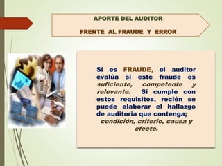 FRAUDE Y ERROR auditoria empresarial y del sector publico | PDF