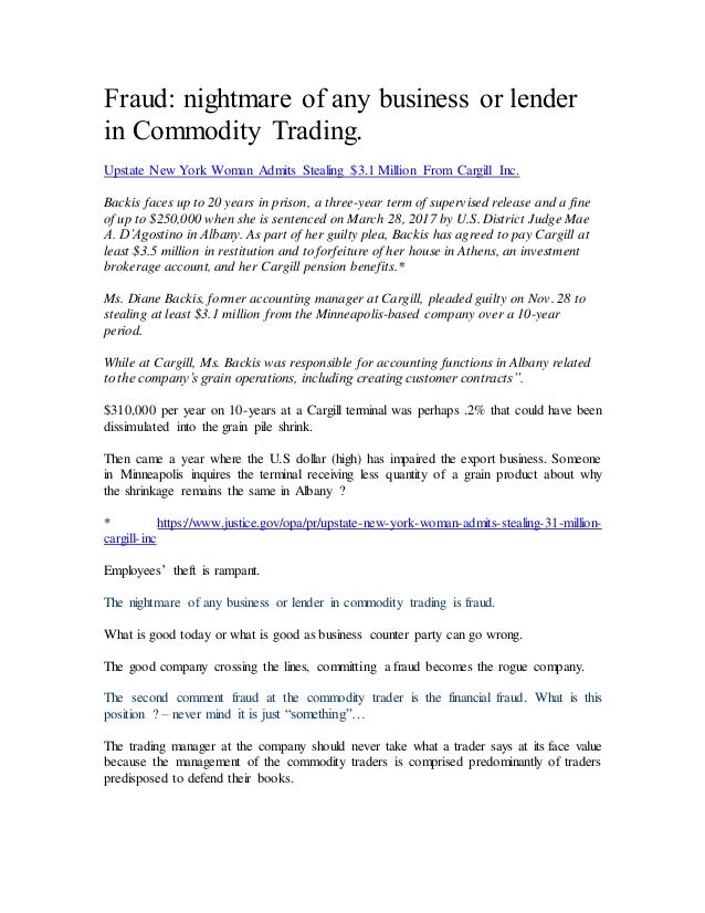 how to start a commodity trading business fraud nightmare of any business or lender in commodity trading how to start a commodity trading business fraud nightmare of any business or lender in commodity trading