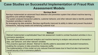 Fraud risk Assessment Models: Case Studies and Implementation | PPTX