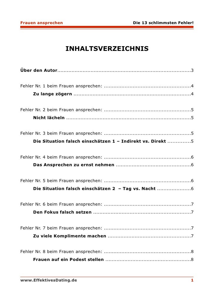 Single frauen ansprechen
