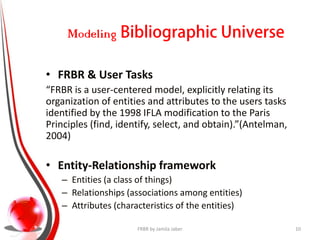 Functional Requirements For Bibliographic Records - FRBR | PDF