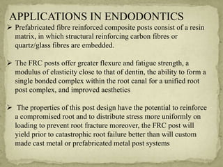 FIBRE REINFORCED COMPOSITE USEC IN CONSERVATIVE DENTISTRY AND ...