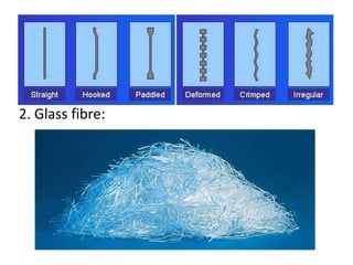 2. Glass fibre: 
 