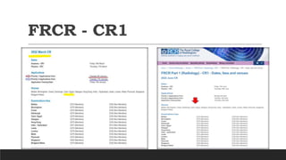 FRCR - CR1
 