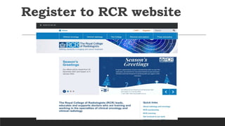 Register to RCR website
 