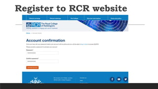 Register to RCR website
 