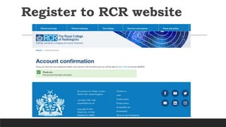 Register to RCR website
 