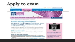 Apply to exam
 