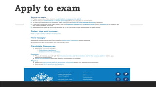 Apply to exam
 