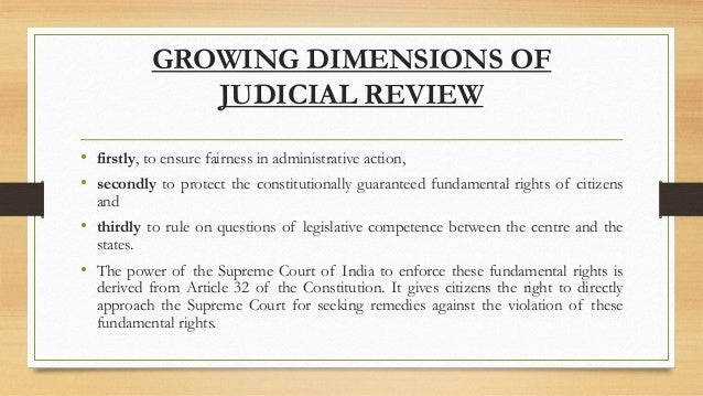 judicial review and indian courts judicial review and indian courts