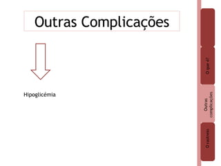 Outras Complicações Hipoglicémia 