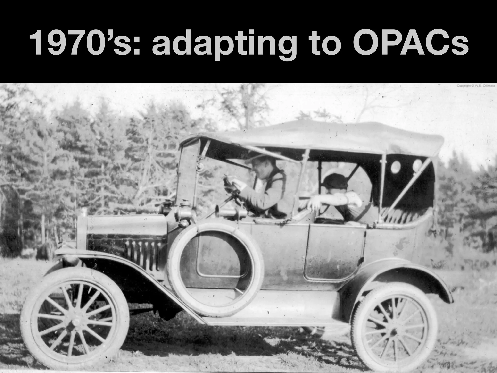 1970’s: adapting to OPACs
 