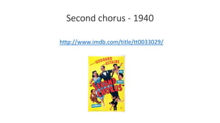Second chorus - 1940
http://www.imdb.com/title/tt0033029/
 
