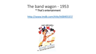 The band wagon - 1953
* That’s entertainment
http://www.imdb.com/title/tt0045537/
 