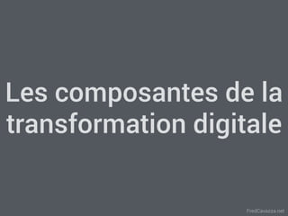 FredCavazza.net
Les composantes de la
transformation digitale
 